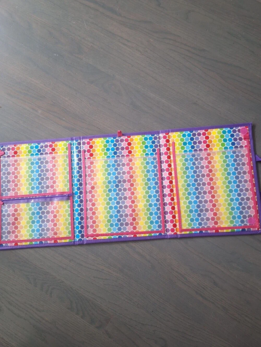 Lisa Frank Trifold Binder Folder Organizer 